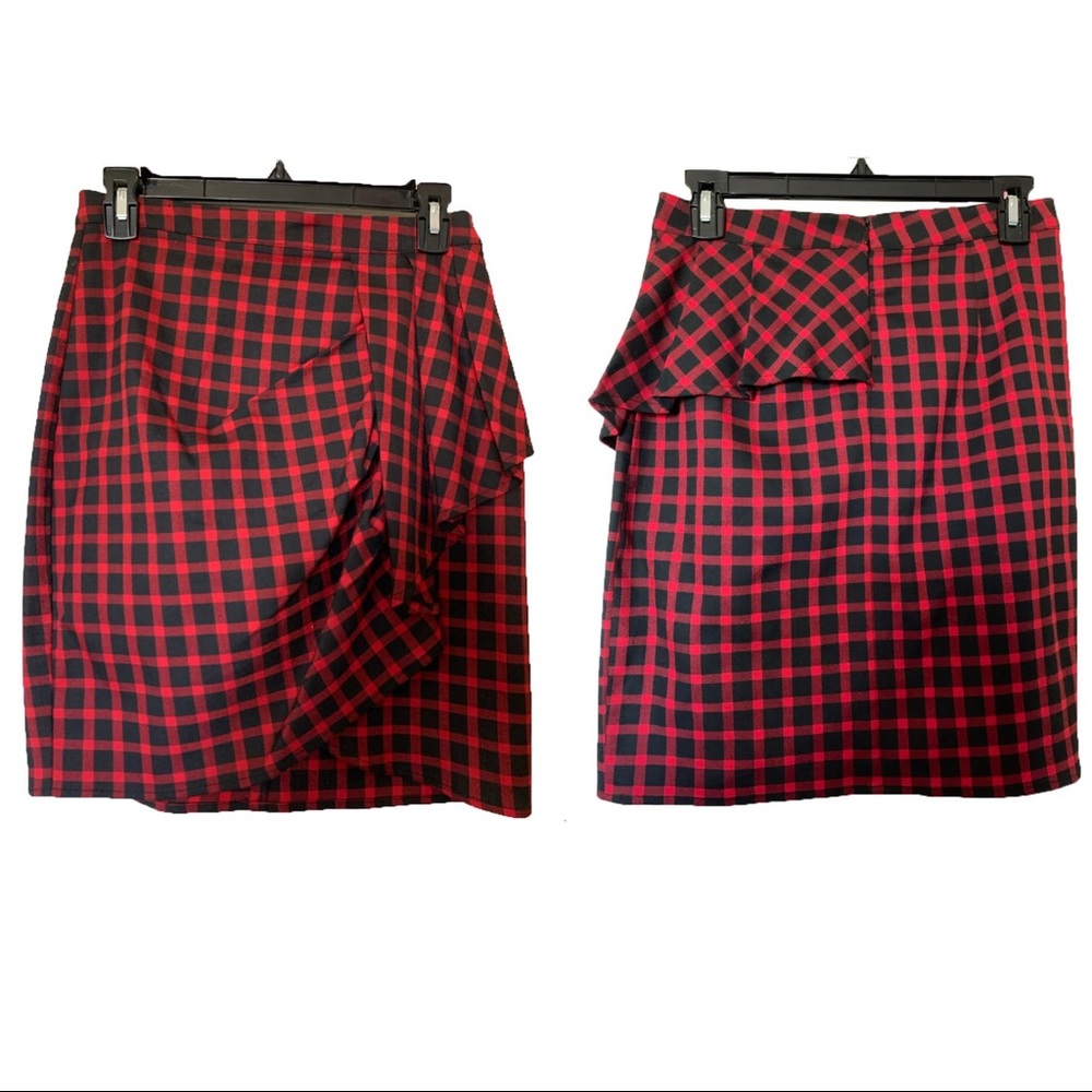 Greylin Checkered Skirt